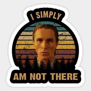 Classic Art I Simply Am Not There Sticker